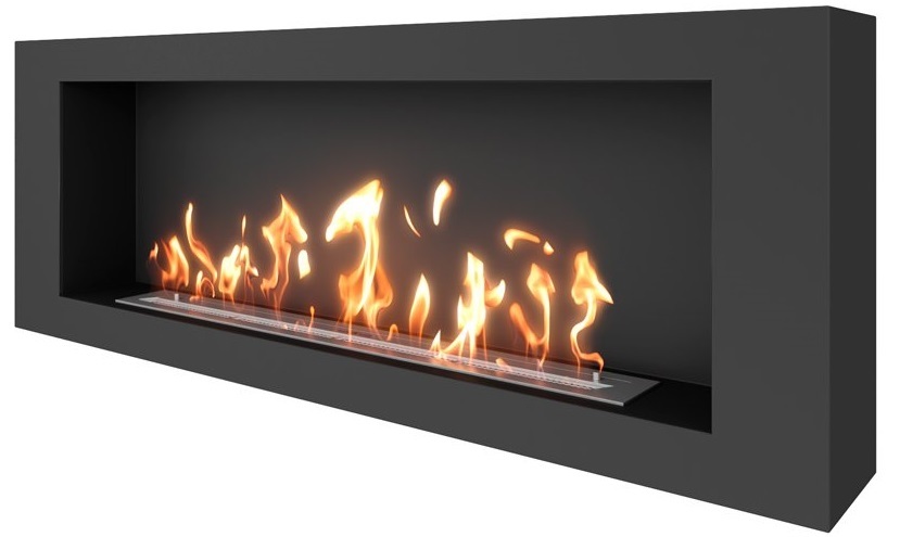 SteelHeat WALL LONG 1500 черный напольный биокамин