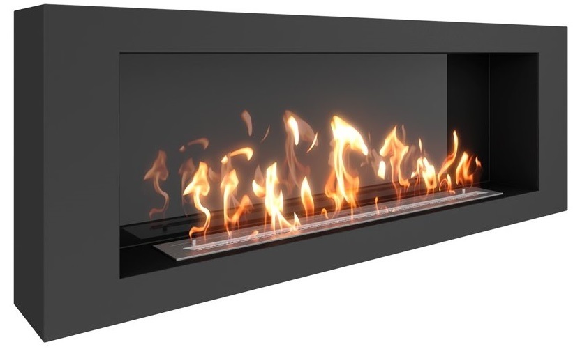 SteelHeat WALL LONG 1500 черный напольный биокамин