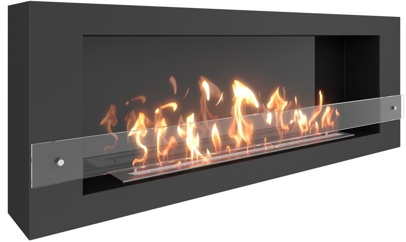 SteelHeat WALL LONG 1500 черный напольный биокамин