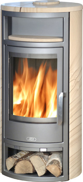ABX Polar 4 BrPes с верхней плитой готовый дровяной каминокомплект