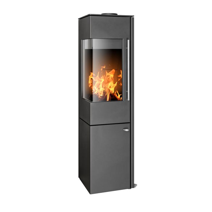 ABX Polar Kansas L черная сталь дровяная печь