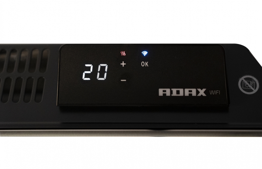 ADAX 600Вт CLEA WIFI - высота 222 мм Black WiFi конвектор электрический