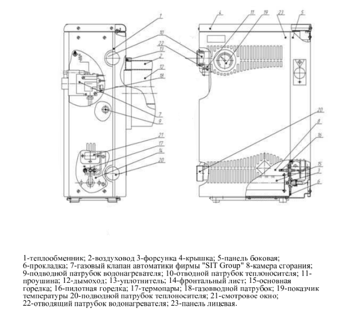 Aton Compact АОГВМНД-16ЕB настенный двухконтурный котел