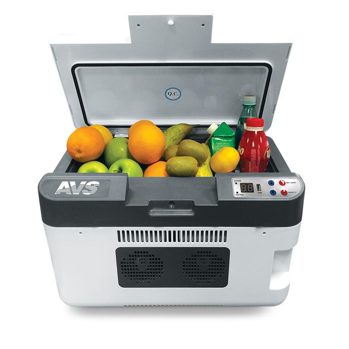 AVS CC-24WBC(программное цифровое управление, USB-порт) 24л 12V/24V/220V термоэлектрический автохолодильник