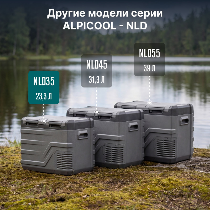 Alpicool NLD35 (12/24) компрессорный автохолодильник