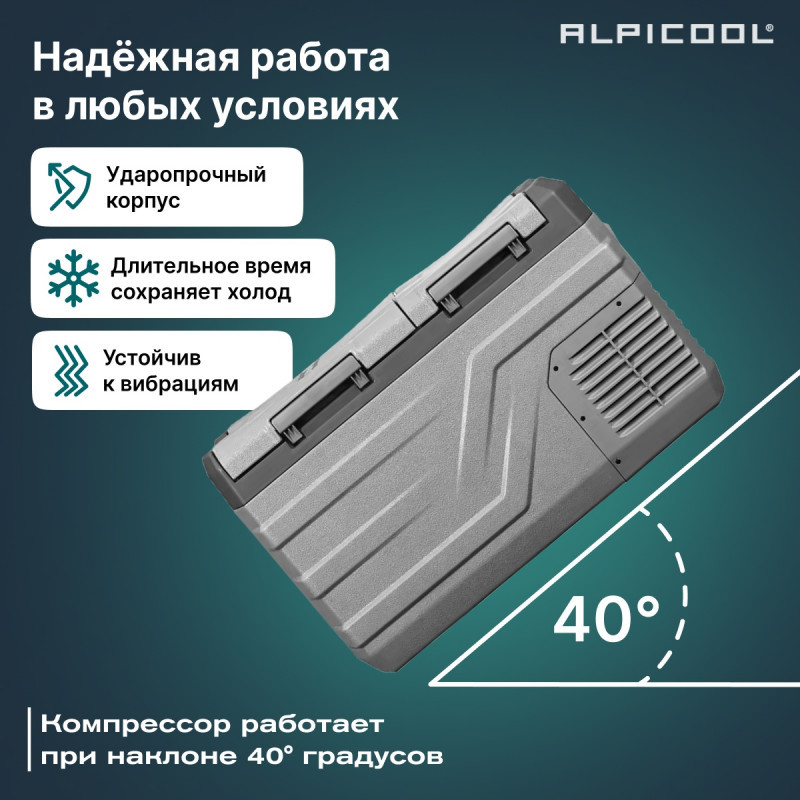 Alpicool NLD35 (12/24) компрессорный автохолодильник