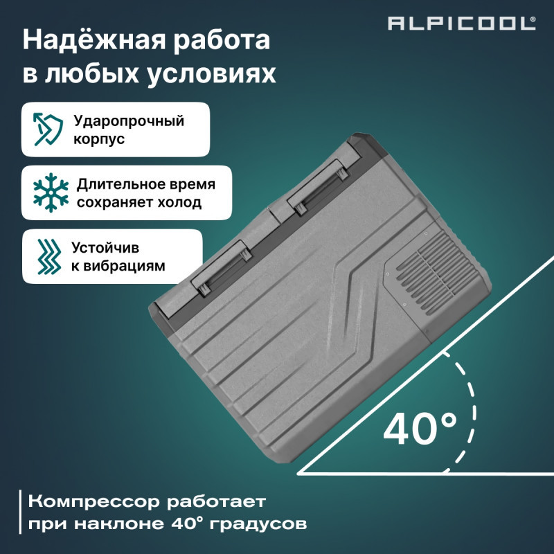 Alpicool NLD45 (12/24) компрессорный автохолодильник