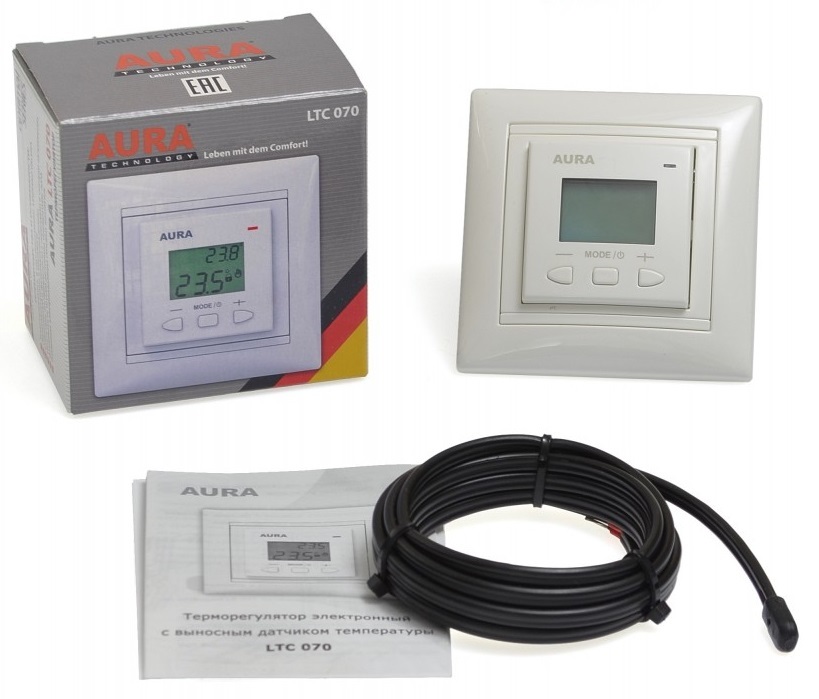 Aura LTC, 070 (white) терморегулятор для теплого пола