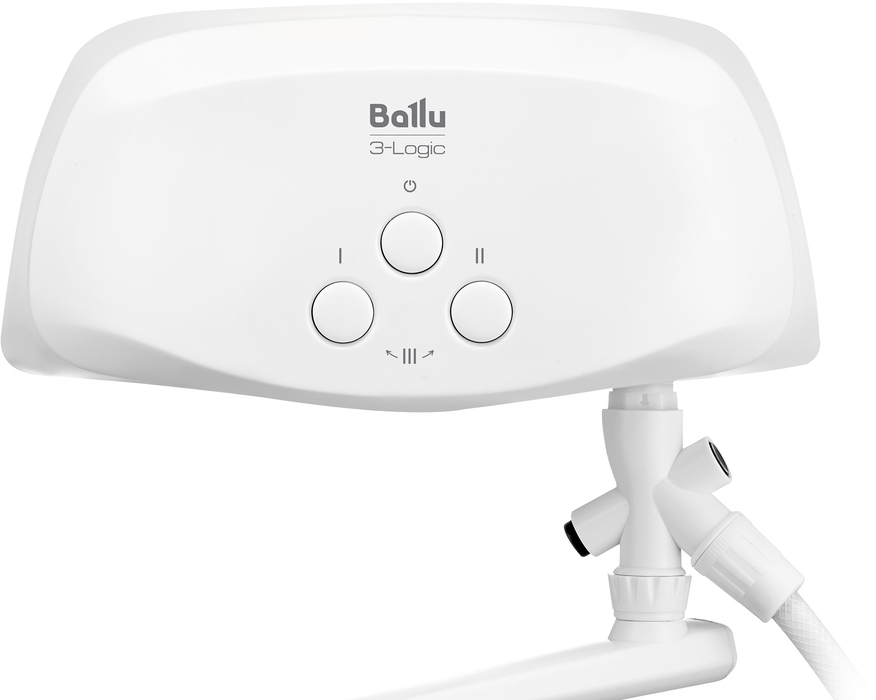 Ballu 3-logic TS (3,5 kW) - кран+душ электрический проточный водонагреватель 3,5 кВт
