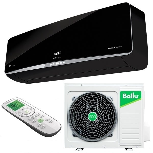 Ballu BSPI-13HN1/BL/EU черный инверторный кондиционер