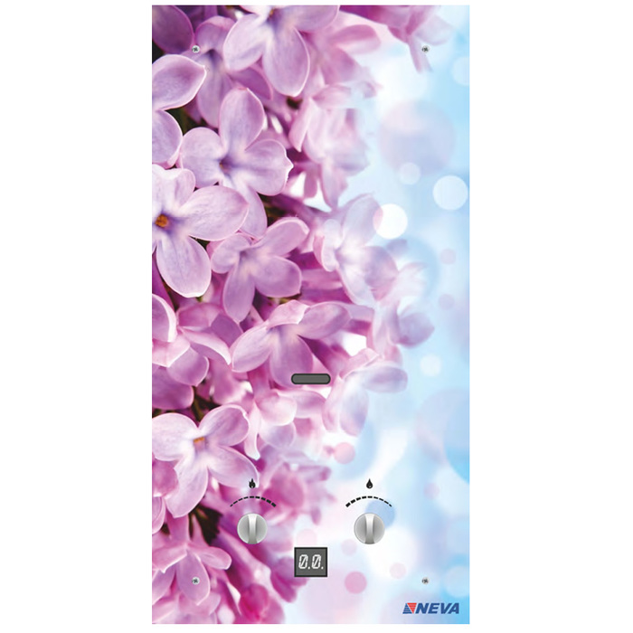 BaltGaz NEVA 4510 Glass (розовые цветы) газовый проточный водонагреватель