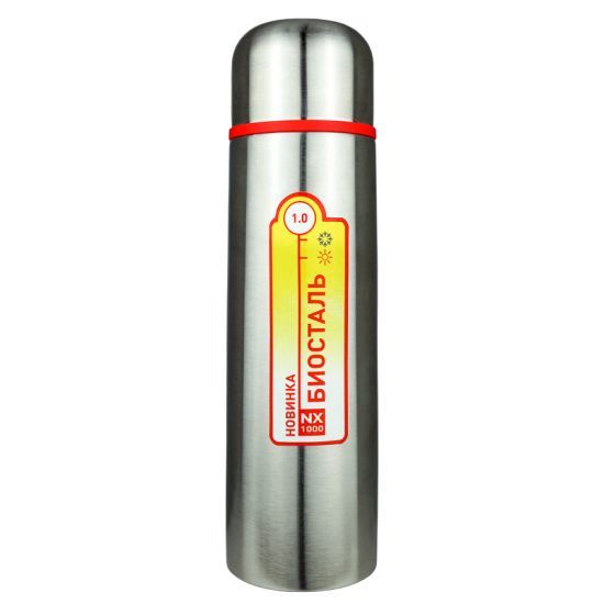 Biostal (1 литр) стальной X (NX-1000) термос