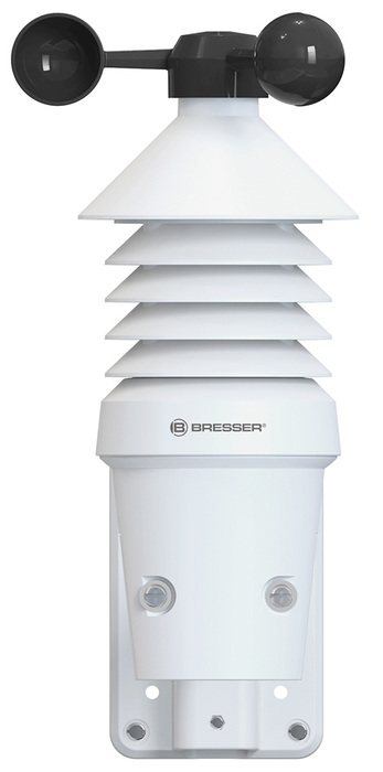Bresser 3 в 1 Wi-Fi с датчиком ветра и цветным дисплеем (75701) цифровая метеостанция