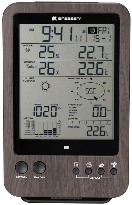 Bresser "5 в 1" WTW (75698) цифровая метеостанция