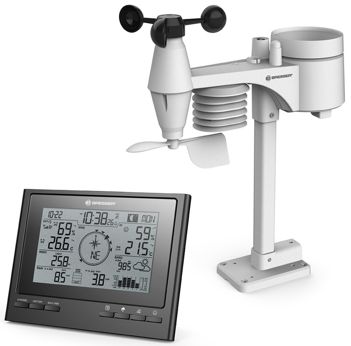 Bresser "7 в 1" ClimateScout Exclusive, черная (77552) цифровая метеостанция