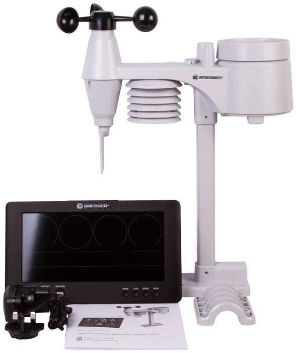 Bresser ClearView 7 в 1 Wi-Fi (77142) цифровая метеостанция
