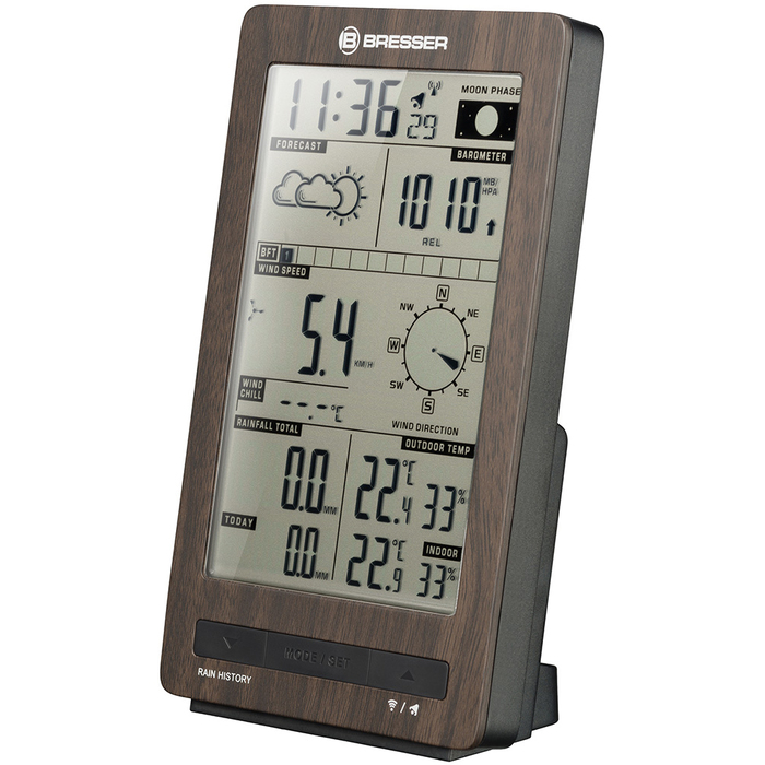 Bresser ClimaTemp FW в корпусе под дерево (75311) цифровая метеостанция