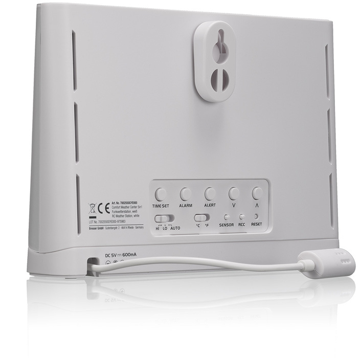 Bresser Comfort 5 в 1 с цветным дисплеем (белая) (76456) цифровая метеостанция