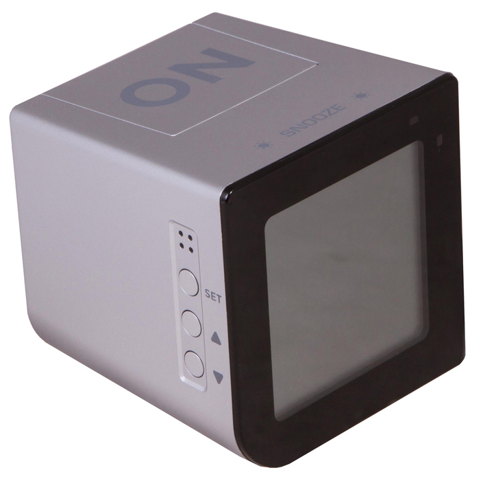 Bresser FlipMe Alarm Clock (серебристые) проекционные часы