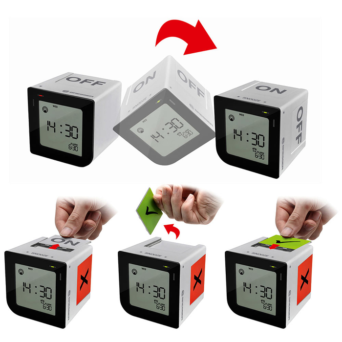 Bresser FlipMe Alarm Clock (серебристые) проекционные часы
