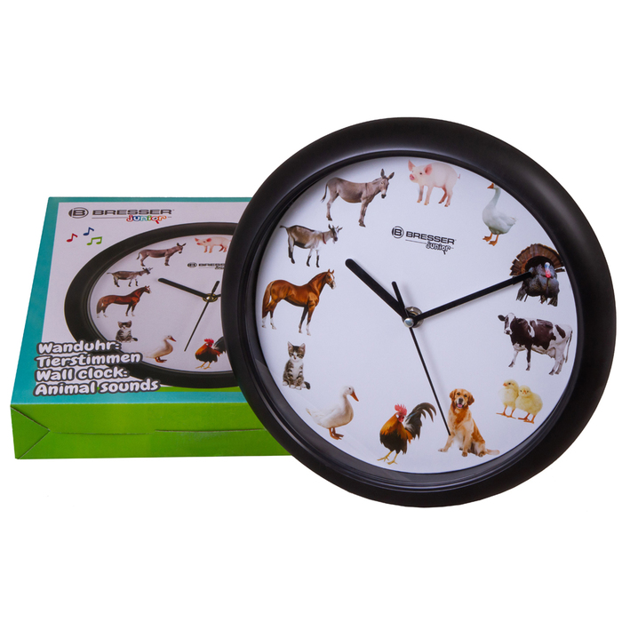 Bresser Junior 25 см с животными проекционные часы