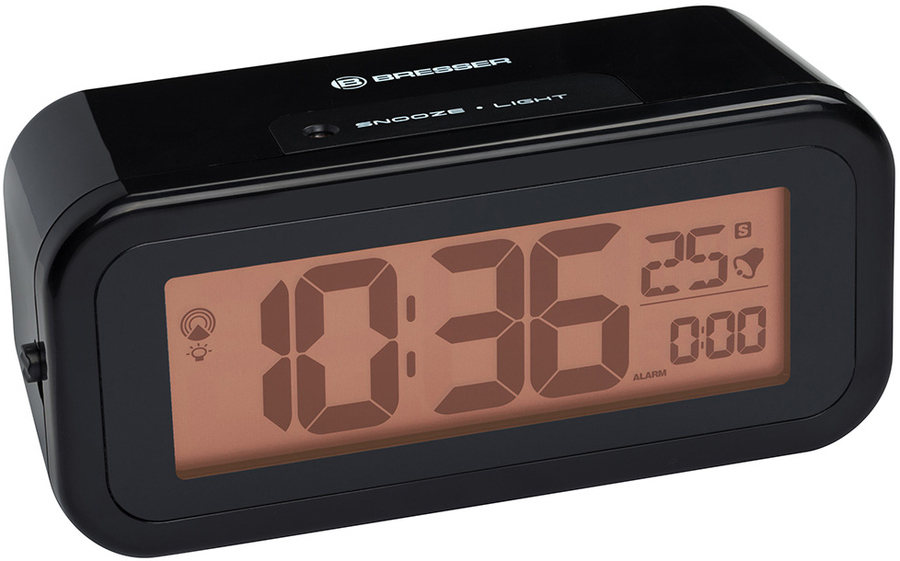 Bresser MyTime Amber (черные) проекционные часы