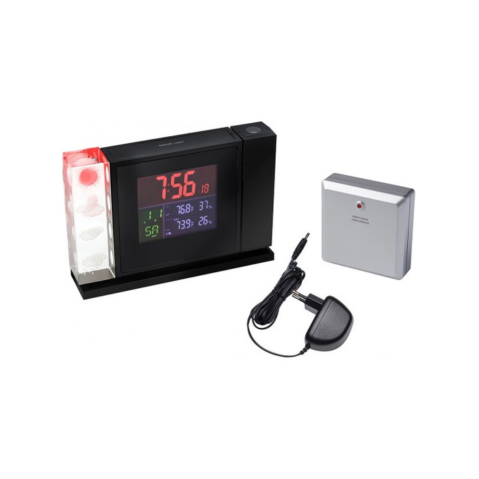 Bresser MyTime Crystal P с цветным дисплеем и проектором проекционные часы