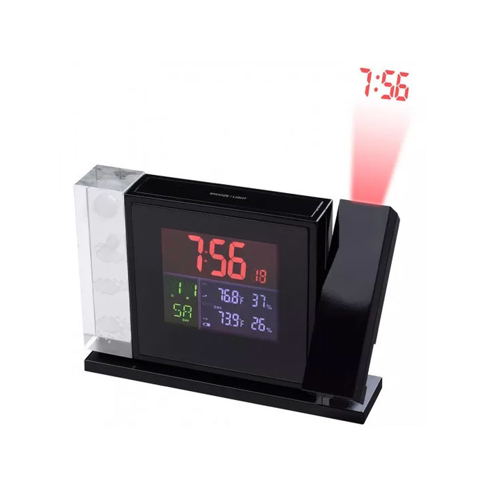 Bresser MyTime Crystal P с цветным дисплеем и проектором проекционные часы