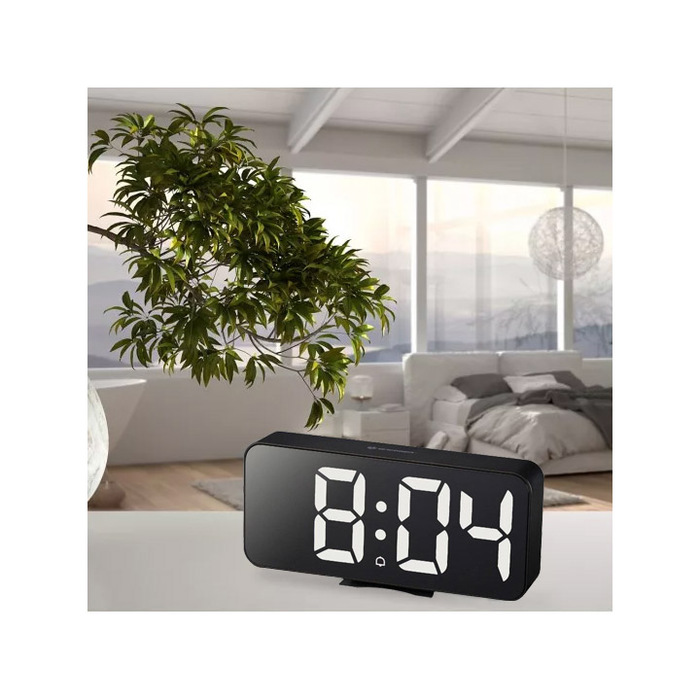 Bresser MyTime Echo FXL, черные проекционные часы