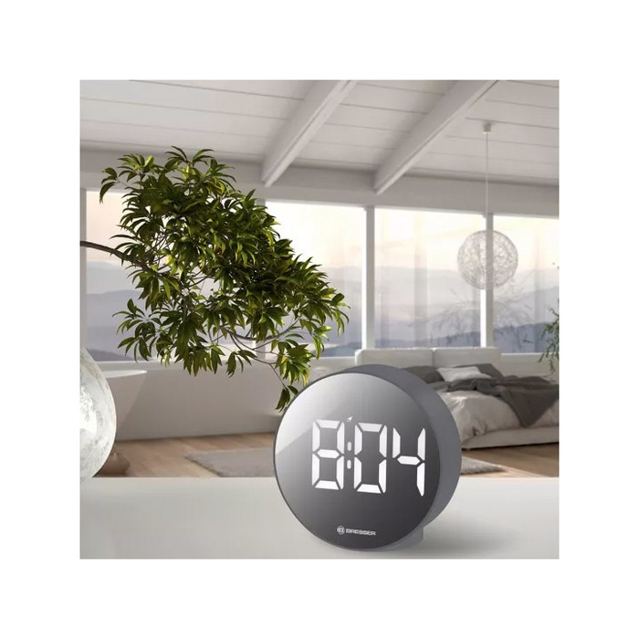 Bresser MyTime Echo FXR, серые проекционные часы