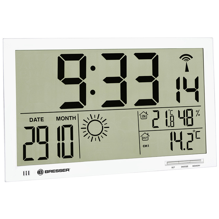 Bresser MyTime Jumbo LCD (белая) (74647) цифровая метеостанция