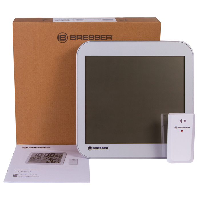 Bresser MyTime LCD (серебристые) проекционные часы