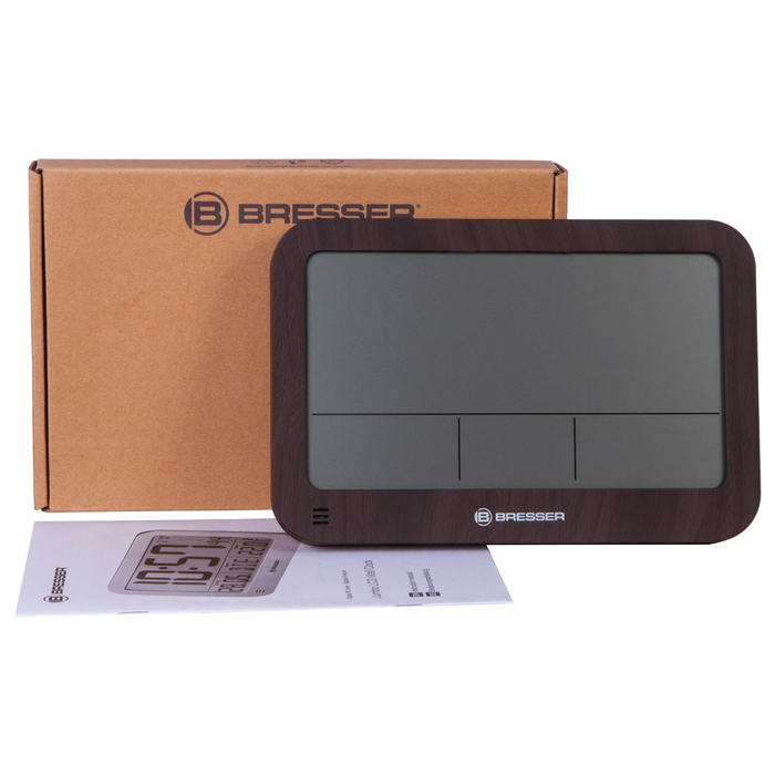 Bresser MyTime MC LCD (под дерево) проекционные часы