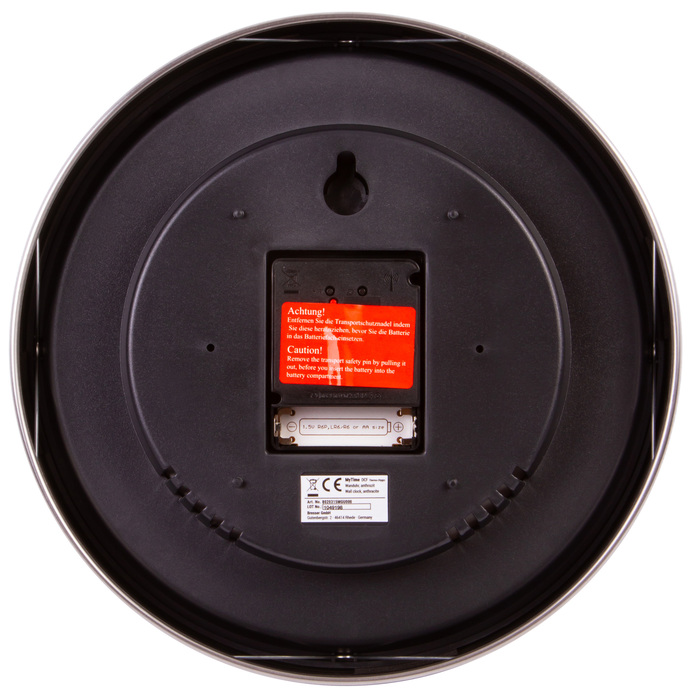 Bresser MyTime ND DCF Thermo/Hygro, 25 см, фиолетовые проекционные часы