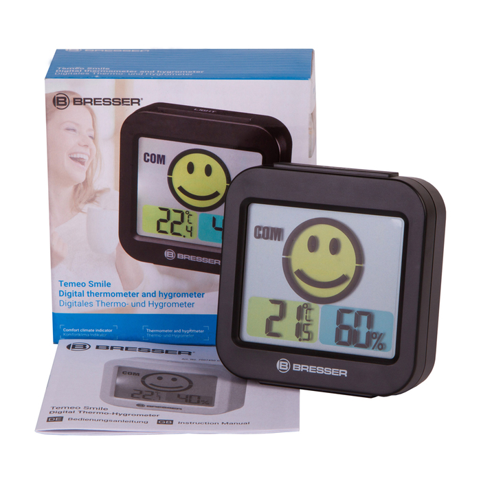 Bresser MyTime Smile (черная) (74658) цифровая метеостанция