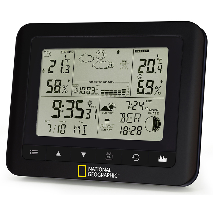 Bresser National Geographic с одним датчиком (74620) цифровая метеостанция