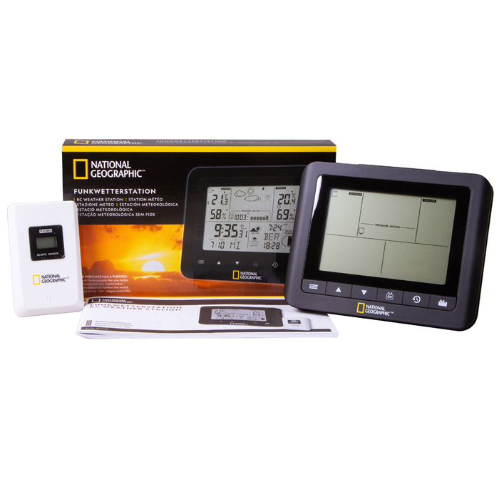 Bresser National Geographic с одним датчиком (74620) цифровая метеостанция