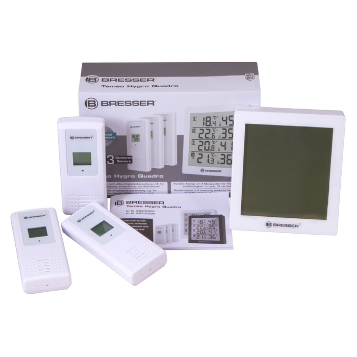 Bresser Temeo Hygro Quadro (белая) (73258) цифровая метеостанция