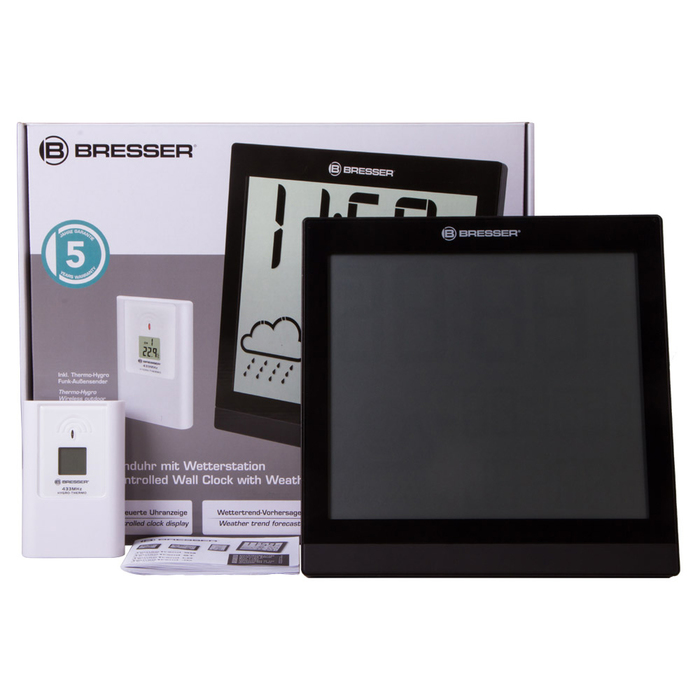 Bresser TemeoTrend JC LCD с радиоуправлением (черная) (73267) цифровая метеостанция