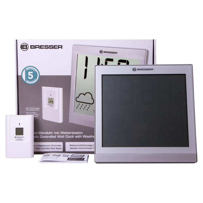 Bresser TemeoTrend JC LCD с радиоуправлением (серебристая) (73269) цифровая метеостанция