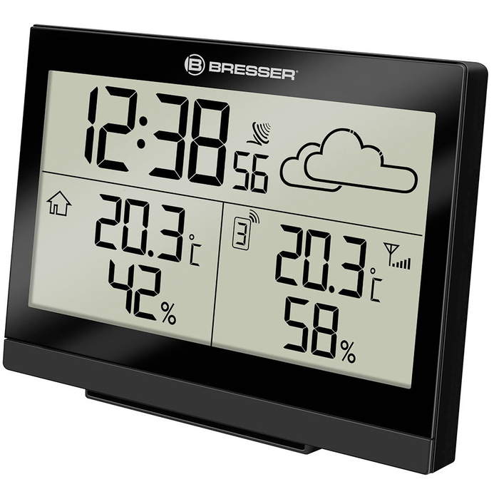Bresser TemeoTrend LG с радиоуправлением (черная) (73266) цифровая метеостанция