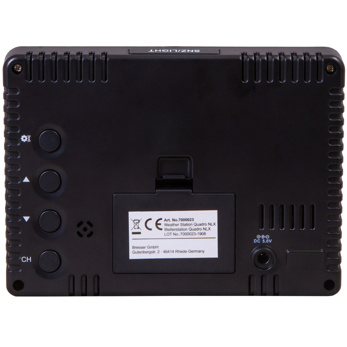 Bresser Thermo Hygro Quadro NLX с тремя датчиками (75319) цифровая метеостанция