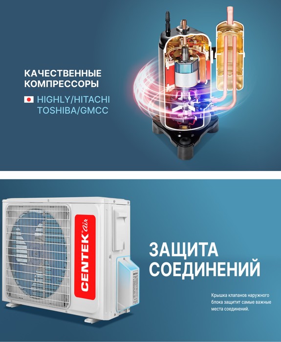Centek CT-65G10 (Gray) настенный кондиционер