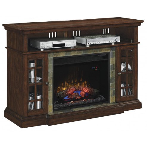 ClassicFlame LAKELAND с очагом SpectraFire 28 тумба электрический камин с полками