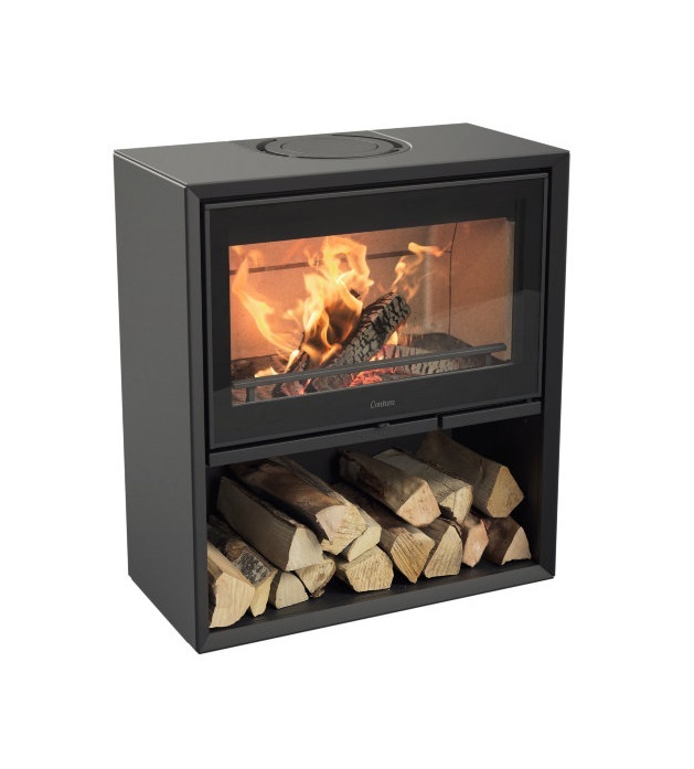 Contura 310G, стеклянная дверца, черный печь-камин