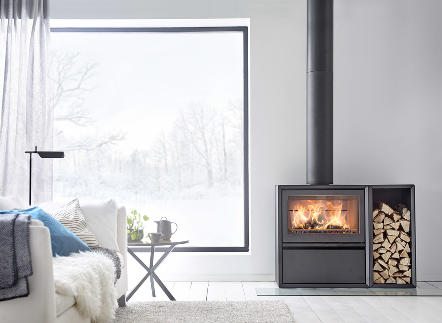 Contura 310G, стеклянная дверца, черный печь-камин