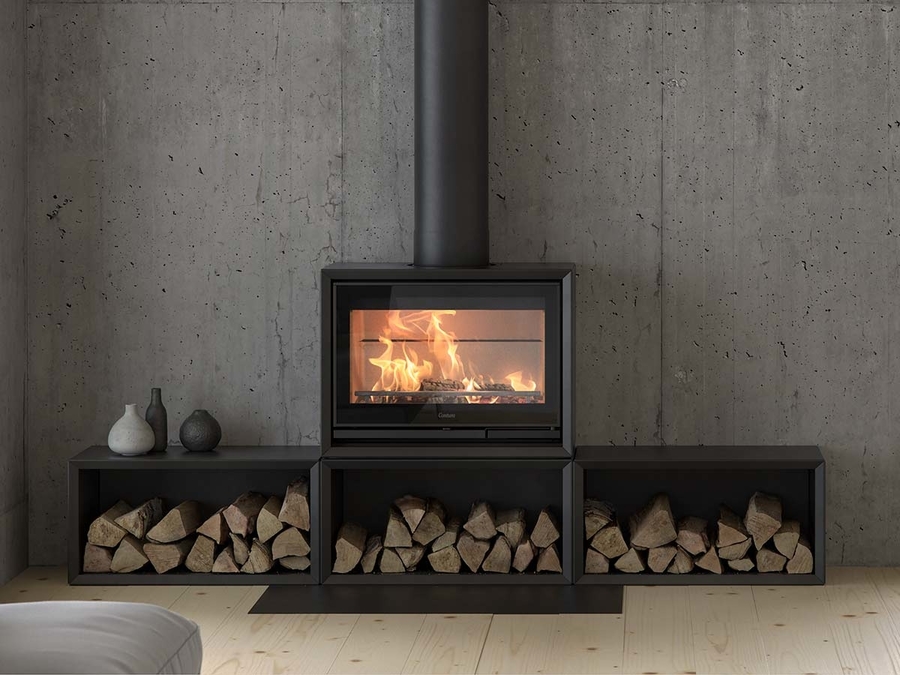 Contura 330G, стеклянная дверца, черный печь-камин