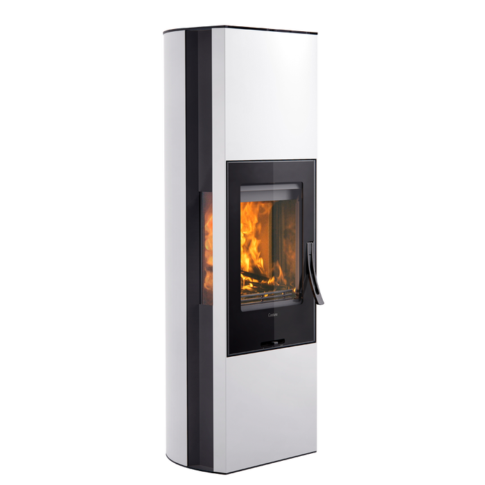 Contura 35G высокий, стеклянная дверца, белый печь-камин