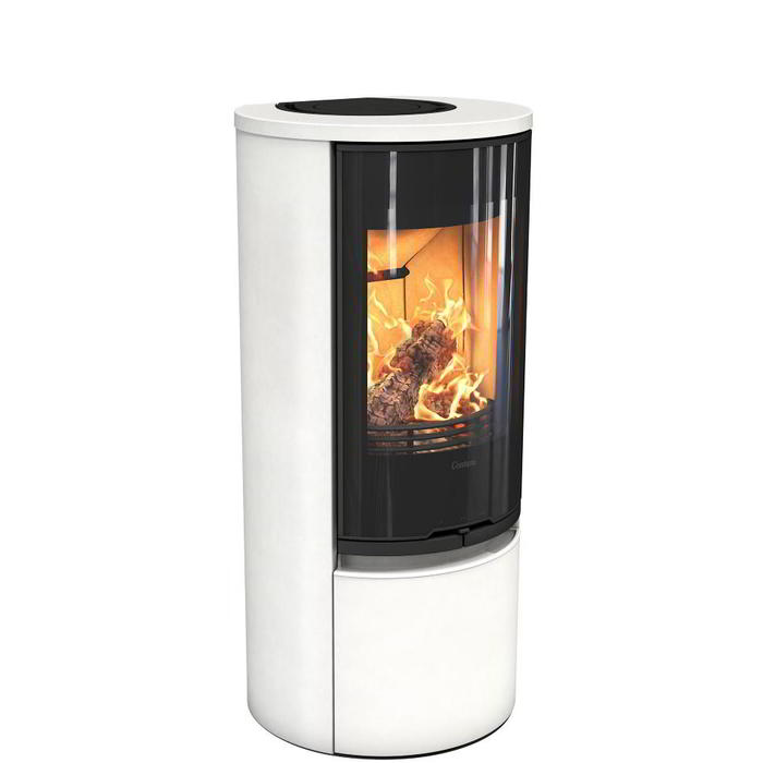 Contura 510G:1 Style, стеклянная дверца, белый печь-камин