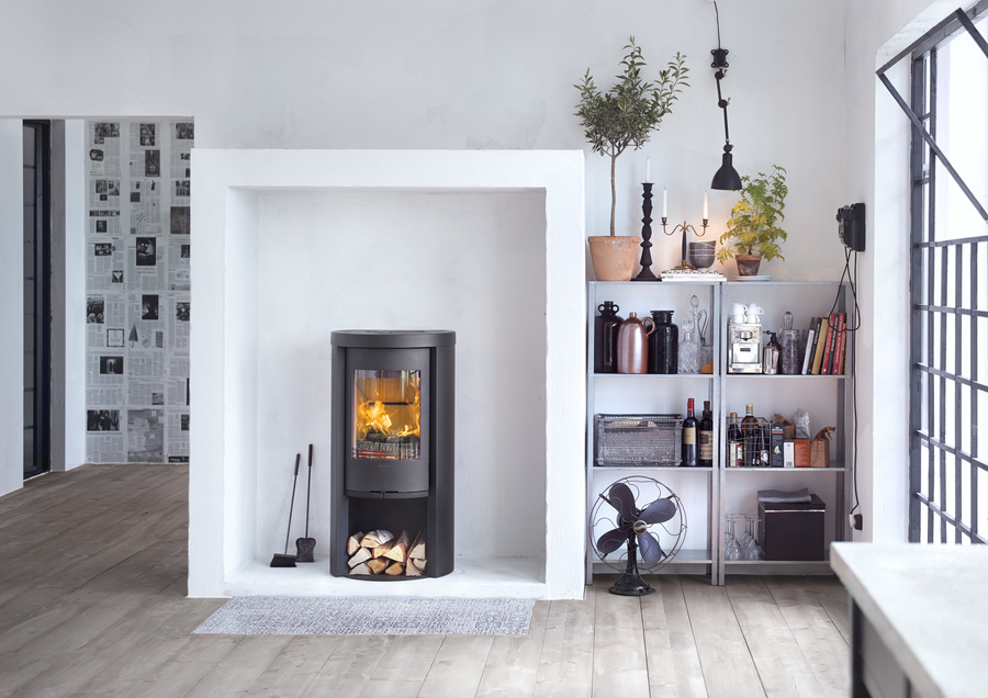 Contura 520G Style, стеклянная дверца, черный печь-камин